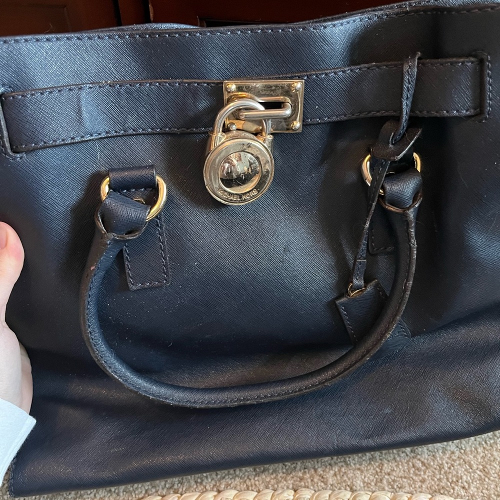 Michael Kors Blue and Gold bag!